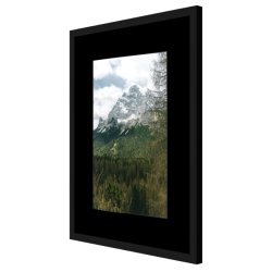 Ramme - Victoria Wood Glat - 15x15 mm - Sort - 13x18 Cm.