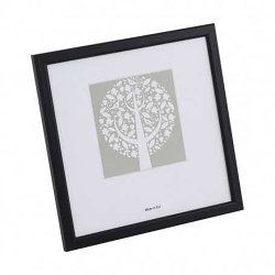 Ramme Reflexfrit Glas Sort 50x50 Cm