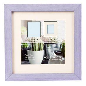 Ramme - Goldbuch - Lilla - 15x15/10x10 Cm.