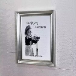 Snejbjerg Nr. 475 40x50 Cm. Slv Ramme "Usynlig Glas"