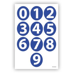 Talplakat - Rund - Bl�