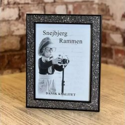  Snejbjerg Nr. 447 50x60 Cm. Slv Og Sort Ramme Refleksfrit Glas