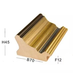 Snejbjerg Nr. 89 30x40 Cm. Guld Ramme 