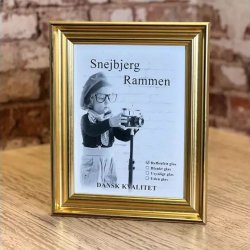 Snejbjerg Nr. 477 50x60 Cm. Guld Ramme Refleksfrit Glas