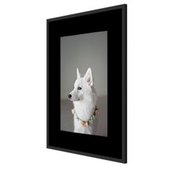 Ramme - Sort Passepartout - Victoria Rustic - Sort - 10x10 mm - 30x30/20x20 Cm.