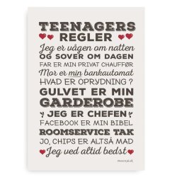 Teenagers Regler Plakater